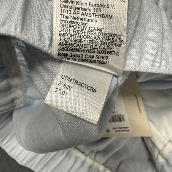 Calvin Klein Pants Womens Large Pale Blue Wide Leg High Rise COMFY Coastal NEW - Picture 13 of 14